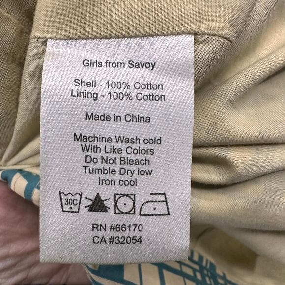 Anthropologie Girls From Savoy Size 4 A-Line Skirt Blue Checkered Front‎ Pockets - Picture 10 of 10